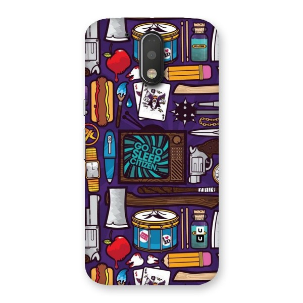 Go To Sleep Back Case for Motorola Moto G4