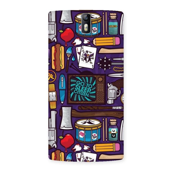 Go To Sleep Back Case for One Plus One