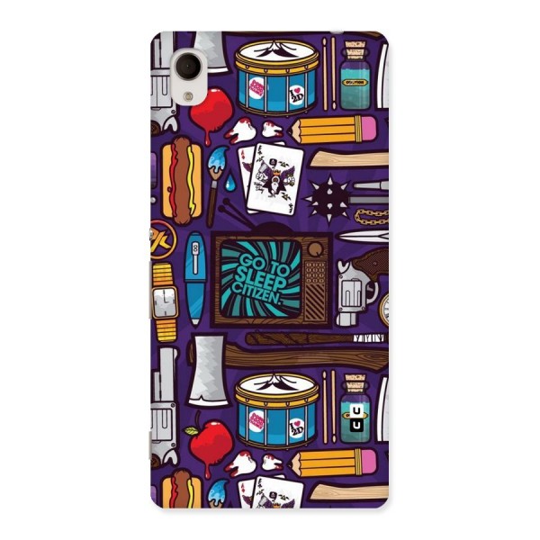 Go To Sleep Back Case for Sony Xperia M4