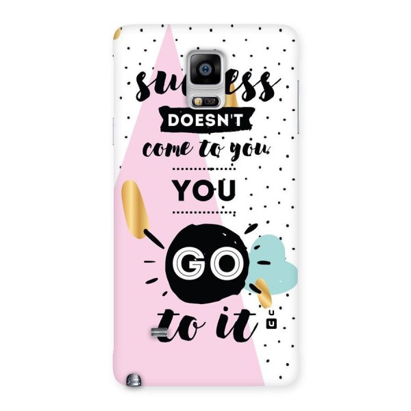 Go To Success Back Case for Galaxy Note 4