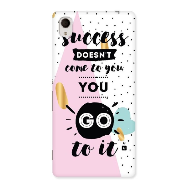 Go To Success Back Case for Xperia M4 Aqua