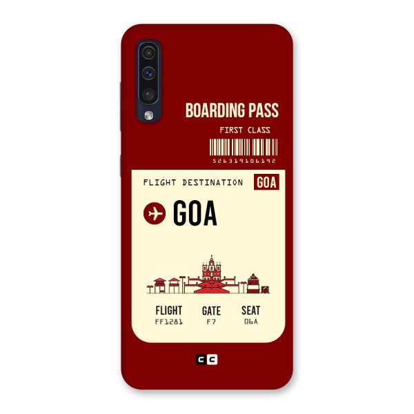 Goa Boarding Pass Back Case for Galaxy A50