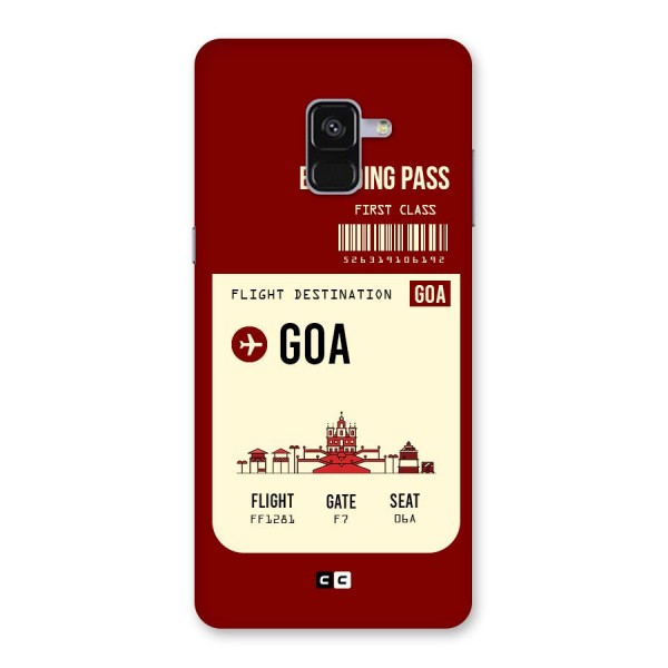 Goa Boarding Pass Back Case for Galaxy A8 Plus