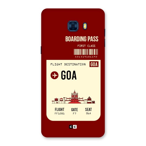 Goa Boarding Pass Back Case for Galaxy C7 Pro