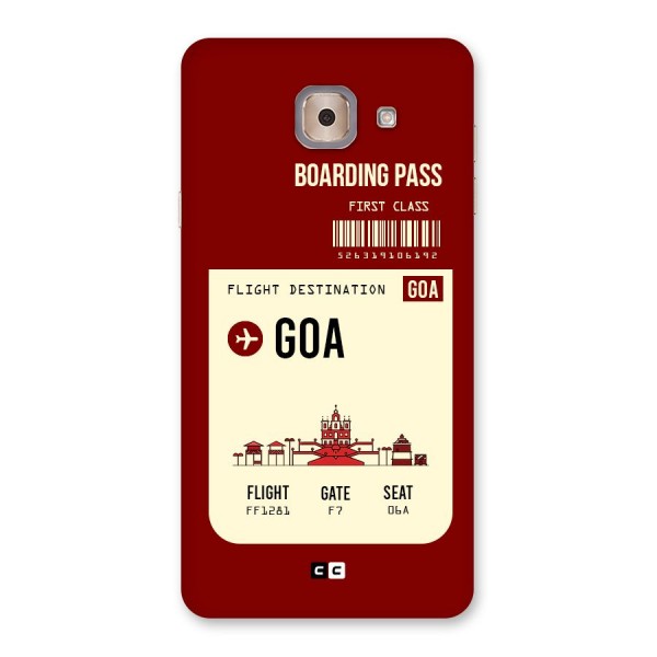 Goa Boarding Pass Back Case for Galaxy J7 Max