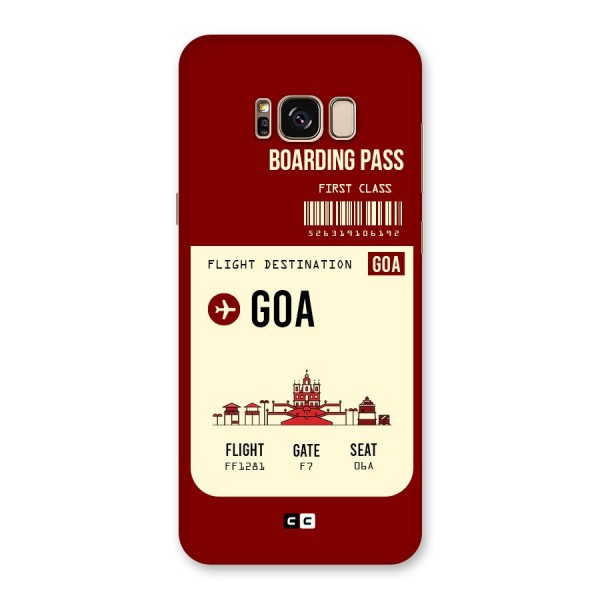 Goa Boarding Pass Back Case for Galaxy S8 Plus