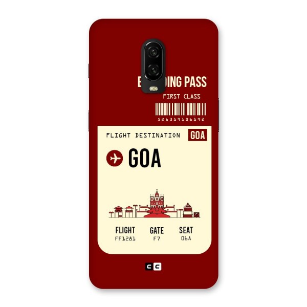 Goa Boarding Pass Back Case for OnePlus 6T