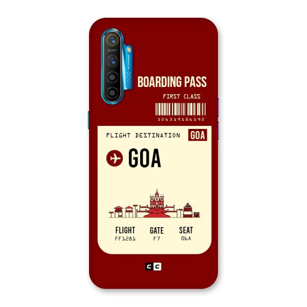 Goa Boarding Pass Back Case for Realme XT