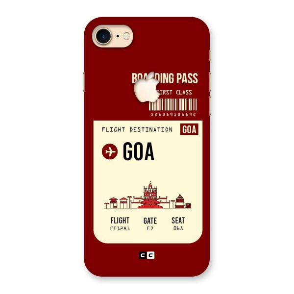 Goa Boarding Pass Back Case for iPhone 7 Apple Cut