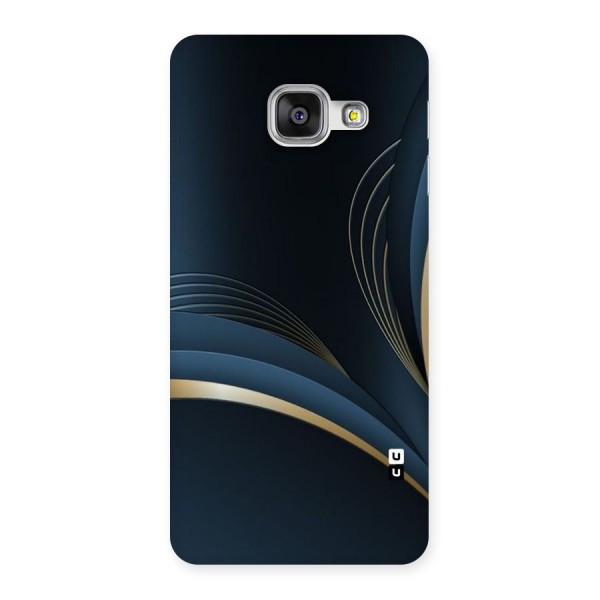 Gold Blue Beauty Back Case for Galaxy A3 2016