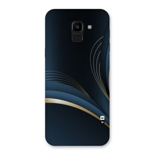 Gold Blue Beauty Back Case for Galaxy J6