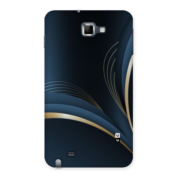 Gold Blue Beauty Back Case for Galaxy Note