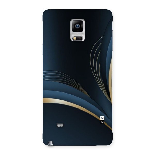 Gold Blue Beauty Back Case for Galaxy Note 4