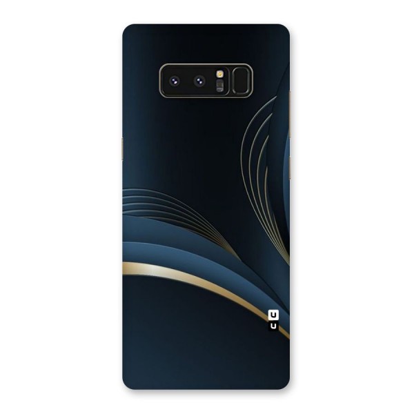 Gold Blue Beauty Back Case for Galaxy Note 8