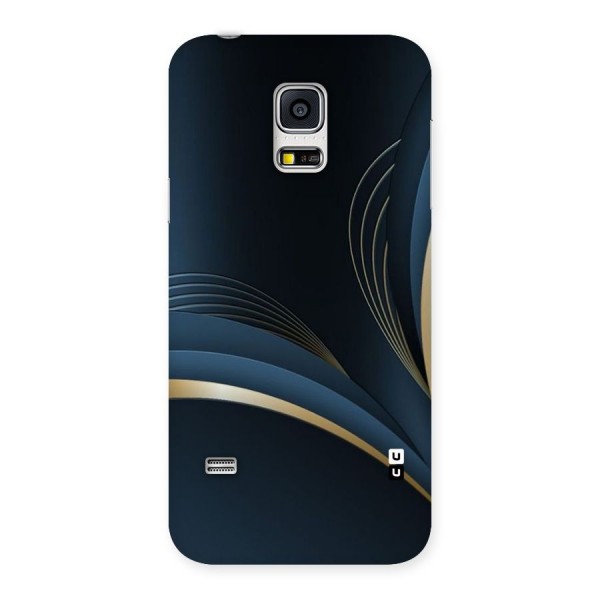 Gold Blue Beauty Back Case for Galaxy S5 Mini