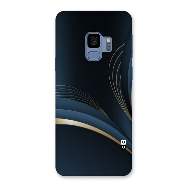 Gold Blue Beauty Back Case for Galaxy S9