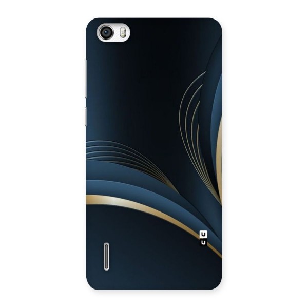 Gold Blue Beauty Back Case for Honor 6