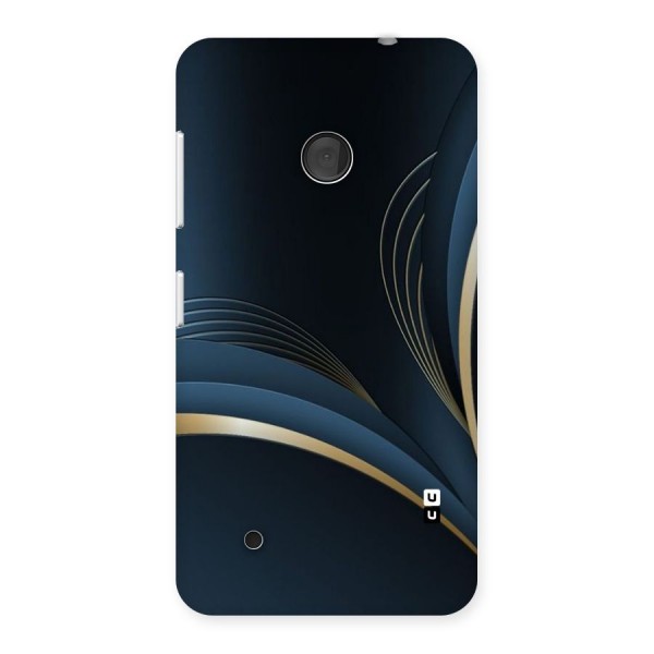 Gold Blue Beauty Back Case for Lumia 530