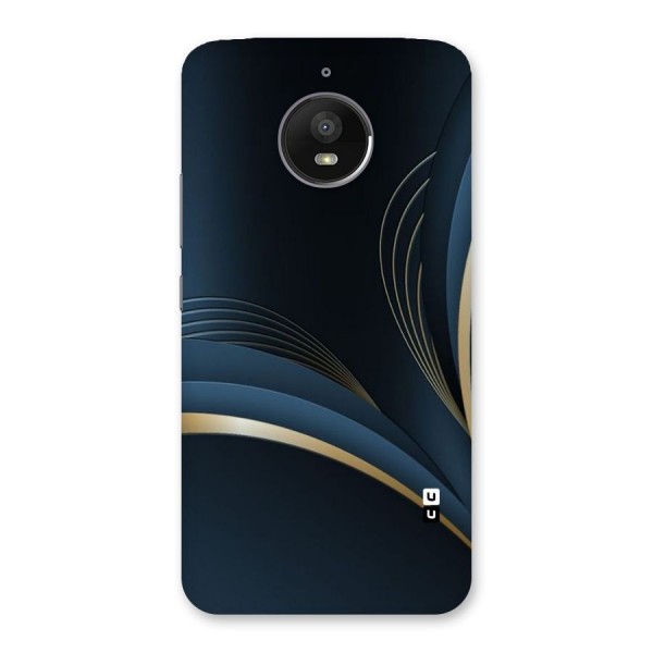 Gold Blue Beauty Back Case for Moto E4 Plus