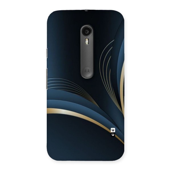 Gold Blue Beauty Back Case for Moto G3