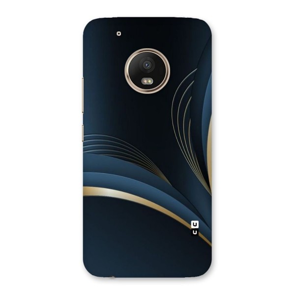 Gold Blue Beauty Back Case for Moto G5 Plus