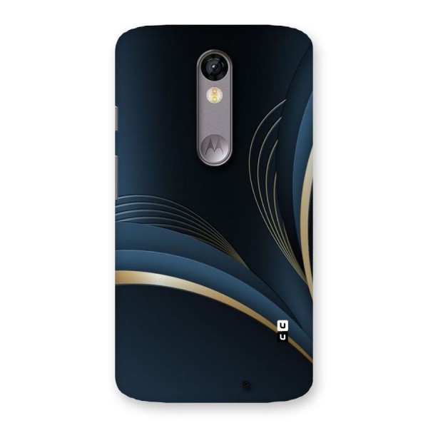 Gold Blue Beauty Back Case for Moto X Force