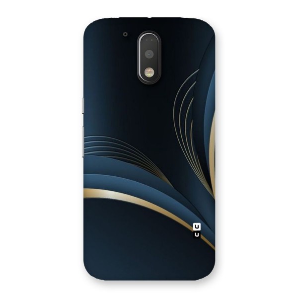 Gold Blue Beauty Back Case for Motorola Moto G4