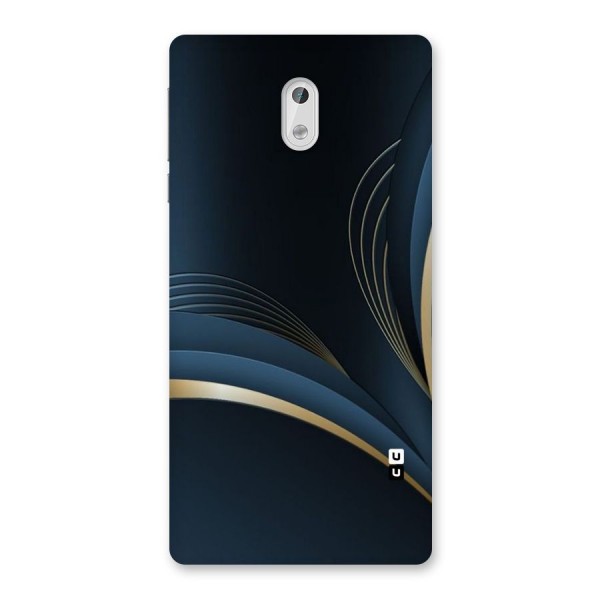 Gold Blue Beauty Back Case for Nokia 3