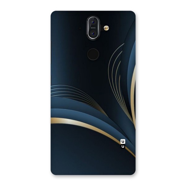 Gold Blue Beauty Back Case for Nokia 8 Sirocco