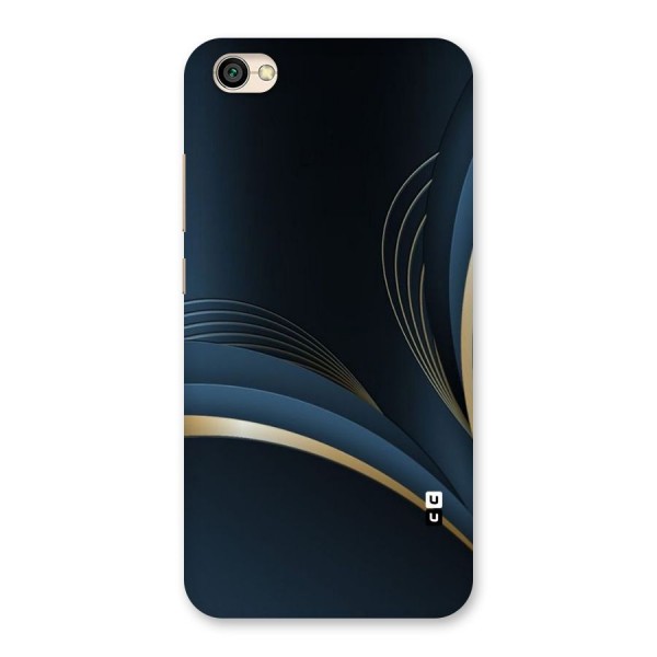 Gold Blue Beauty Back Case for Redmi Y1 Lite