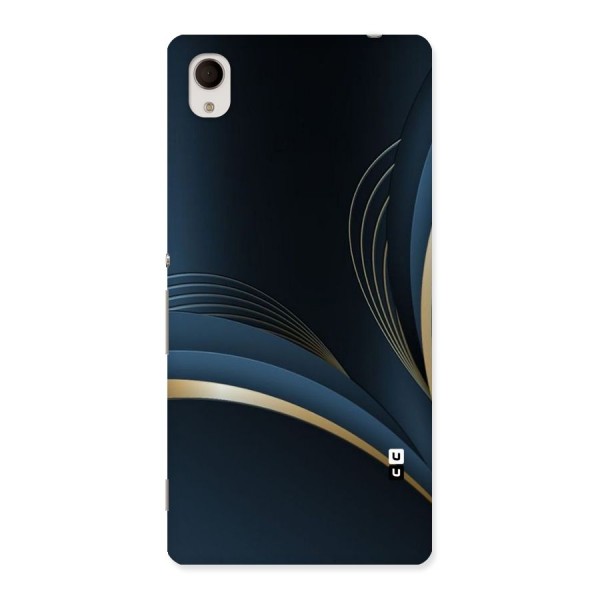 Gold Blue Beauty Back Case for Sony Xperia M4