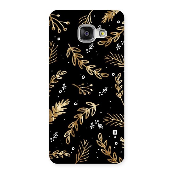 Gold Palm Leaves Back Case for Galaxy A3 2016