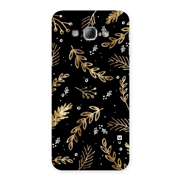 Gold Palm Leaves Back Case for Galaxy A8