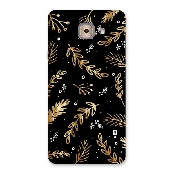 Gold Palm Leaves Back Case for Galaxy J7 Max