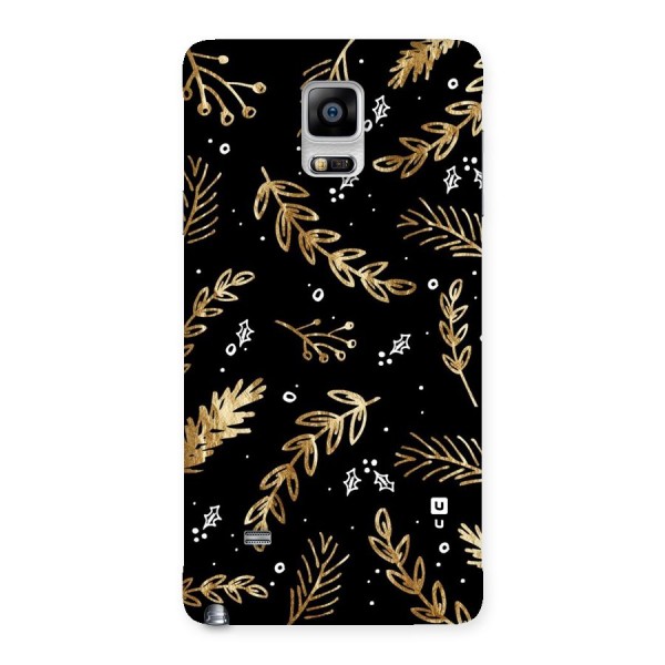 Gold Palm Leaves Back Case for Galaxy Note 4