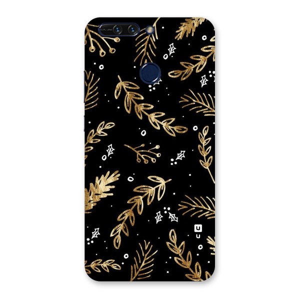 Gold Palm Leaves Back Case for Honor 8 Pro