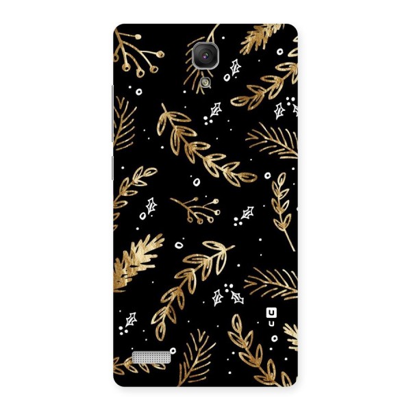 Gold Palm Leaves Back Case for Redmi Note