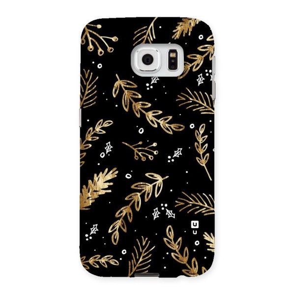 Gold Palm Leaves Back Case for Samsung Galaxy S6