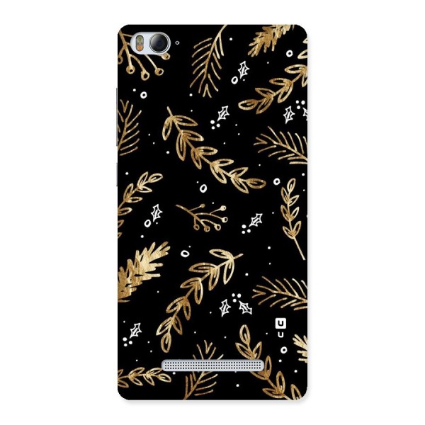 Gold Palm Leaves Back Case for Xiaomi Mi4i