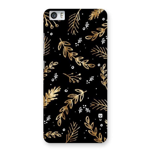 Gold Palm Leaves Back Case for Xiaomi Redmi Mi5