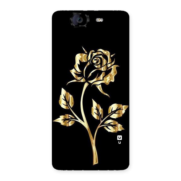 Gold Rose Back Case for Canvas Knight A350