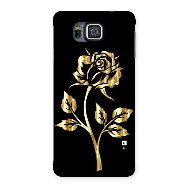 Gold Rose Back Case for Galaxy Alpha