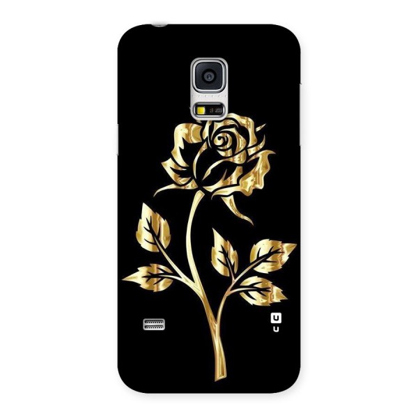 Gold Rose Back Case for Galaxy S5 Mini