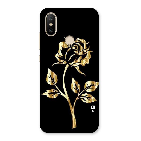 Gold Rose Back Case for Mi A2