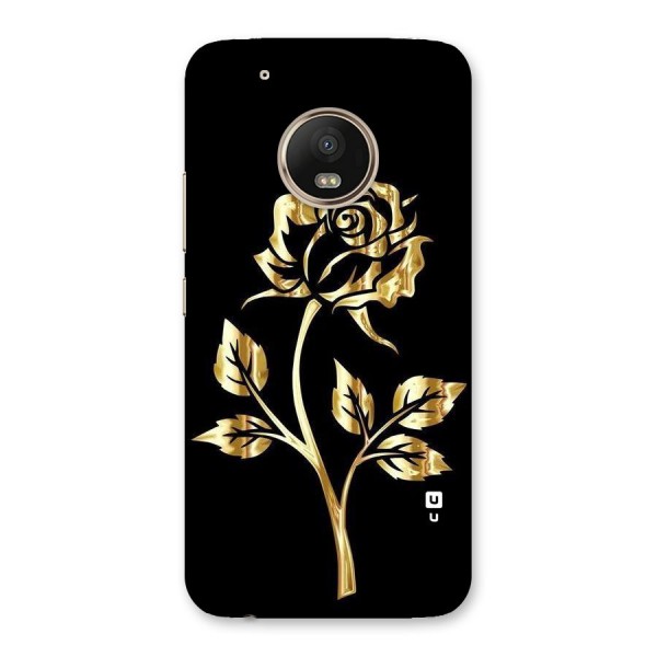 Gold Rose Back Case for Moto G5 Plus