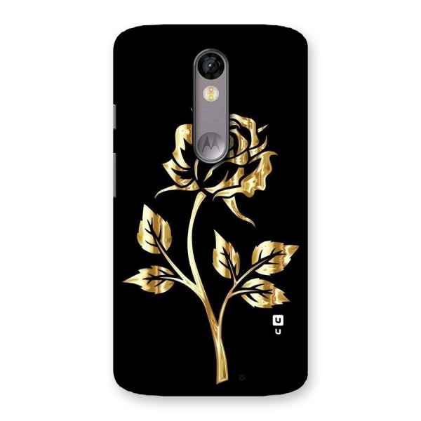 Gold Rose Back Case for Moto X Force