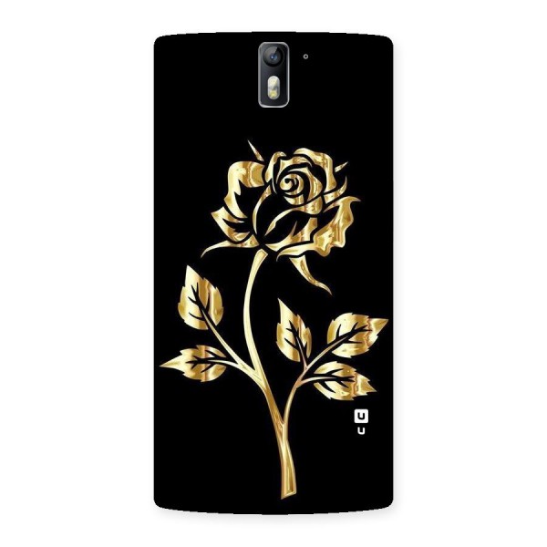 Gold Rose Back Case for One Plus One