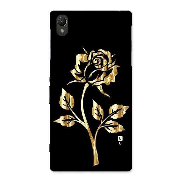 Gold Rose Back Case for Sony Xperia Z1