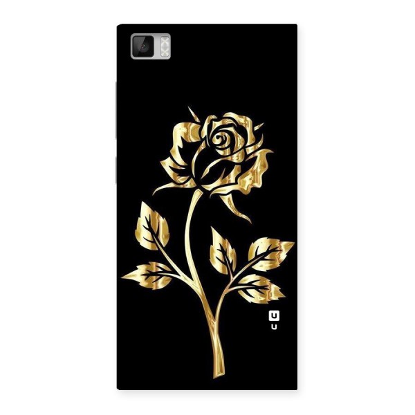 Gold Rose Back Case for Xiaomi Mi3