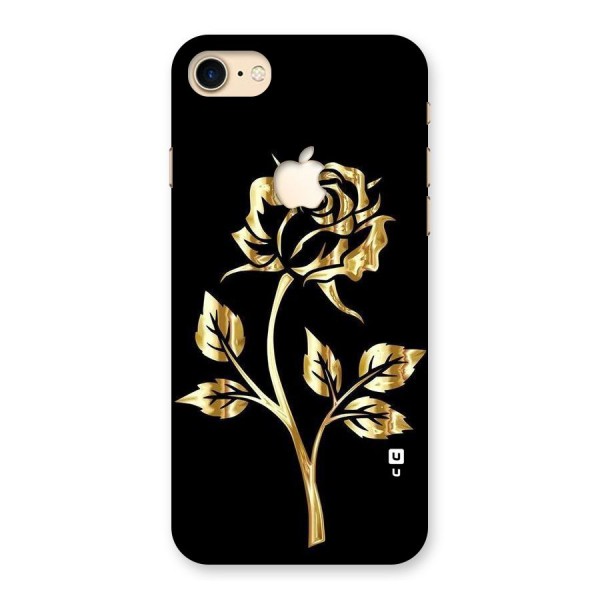 Gold Rose Back Case for iPhone 7 Apple Cut